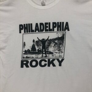 Philadelphia Rocky‎ T-Shirt Graphic Print White Tee Keya Men's Size 2XL